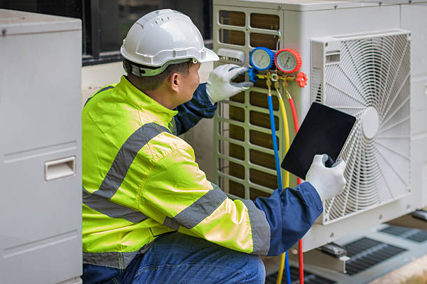 Professional Air Duct Cleaning technician working in Meridian, MS